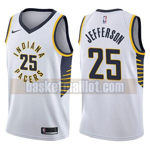 maillot nba indiana pacers association 2017-18 homme Al Jefferson 25 blanc