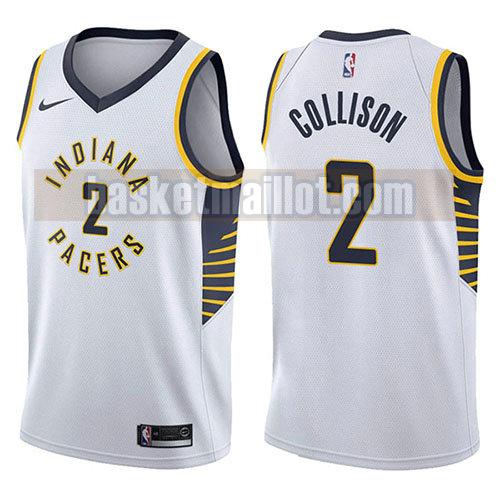 maillot nba indiana pacers association 2017-18 homme Darren Collison 2 blanc