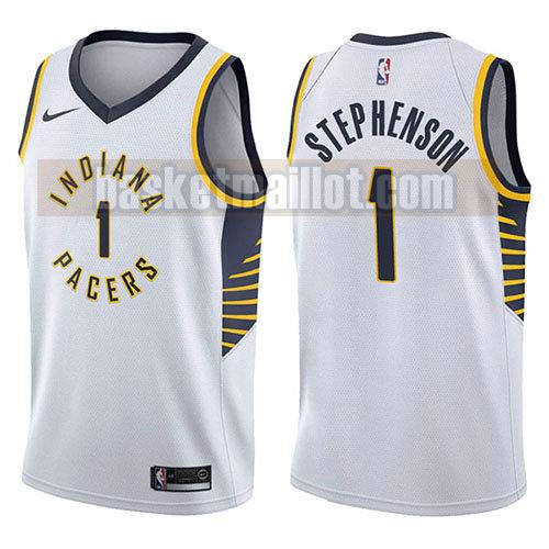 maillot nba indiana pacers association 2017-18 homme Lance Stephenson 1 blanc