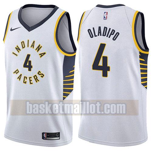 maillot nba indiana pacers association 2017-18 homme Victor Oladipo 4 blanc