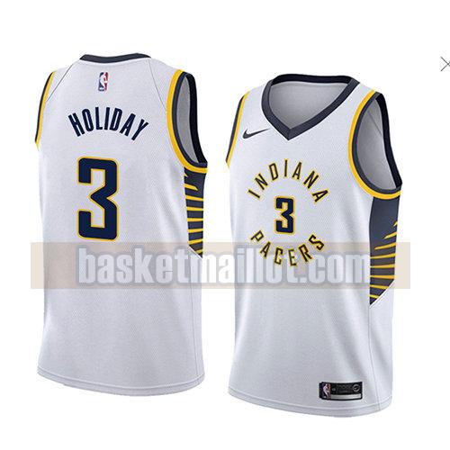 maillot nba indiana pacers association 2018 homme Aaron Holiday 3 blanc