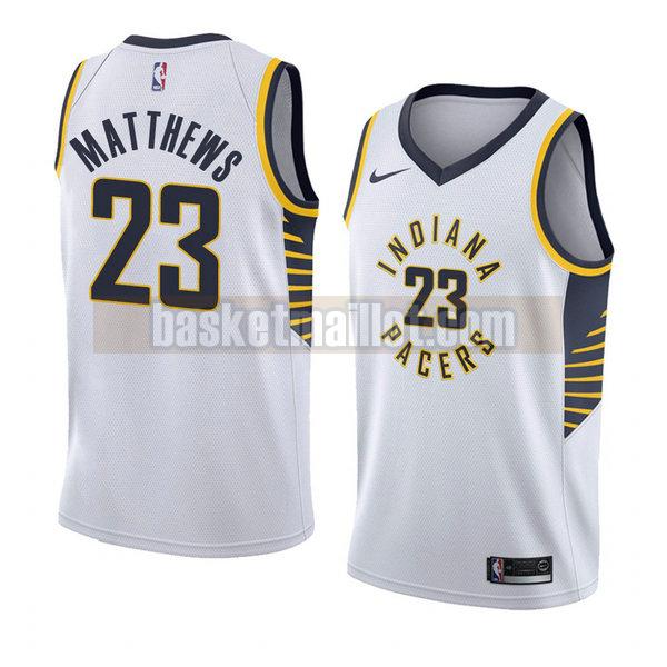 maillot nba indiana pacers association 2018 homme Wesley Matthews 23 blanc