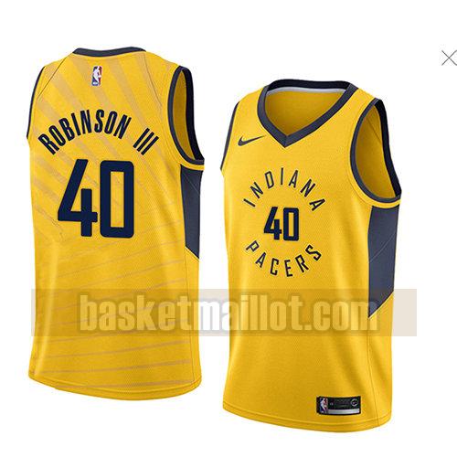 maillot nba indiana pacers déclaration 2018 homme Glenn Robinson III 40 jaune