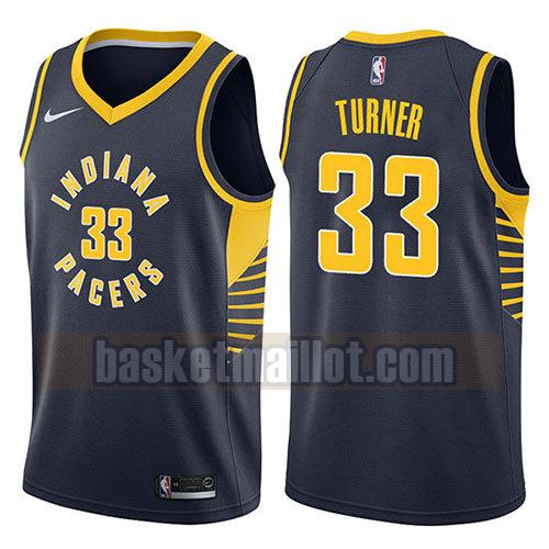 maillot nba indiana pacers icône 2017-18 homme Myles Turner 33 bleu