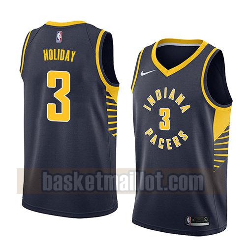 maillot nba indiana pacers icône 2018 homme Aaron Holiday 3 bleu