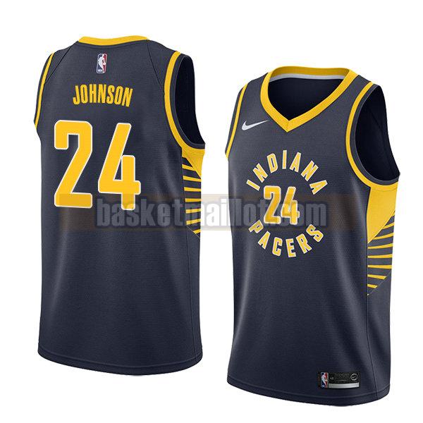 maillot nba indiana pacers icône 2018 homme Alize Johnson 24 bleu