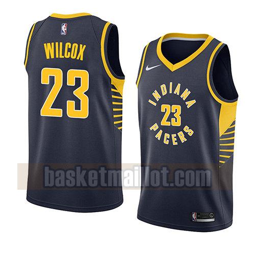 maillot nba indiana pacers icône 2018 homme C.J. Wilcox 23 bleu