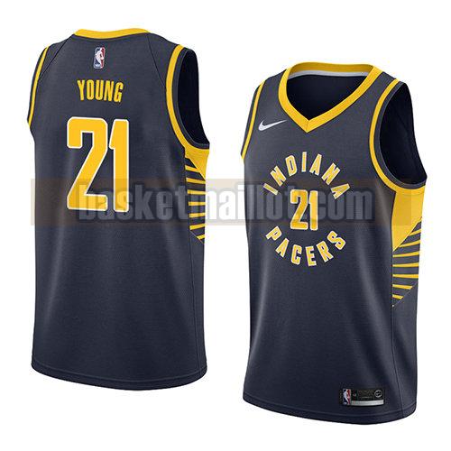 maillot nba indiana pacers icône 2018 homme Thaddeus Young 21 bleu