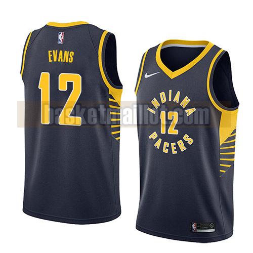 maillot nba indiana pacers icône 2018 homme Tyreke Evans 12 bleu