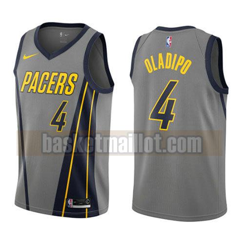 maillot nba indiana pacers ville 2018 homme Victor Oladipo 4 gris