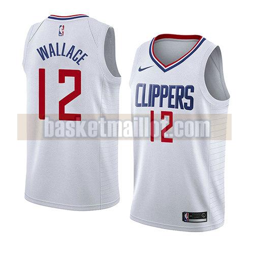 maillot nba los angeles clippers association 2018 homme Tyrone Wallace 12 blanc