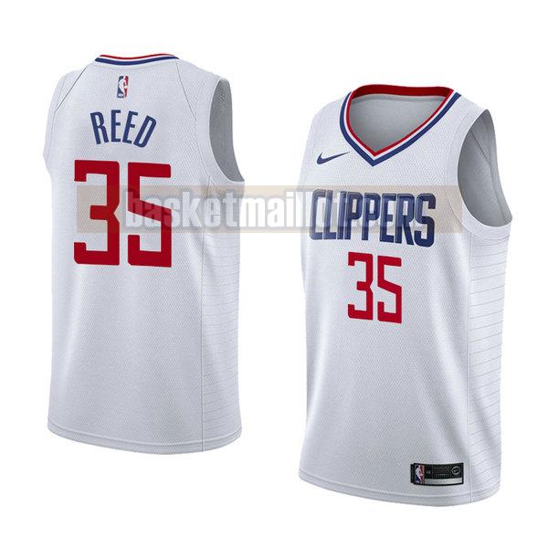 maillot nba los angeles clippers association 2018 homme Willie Reed 35 blanc