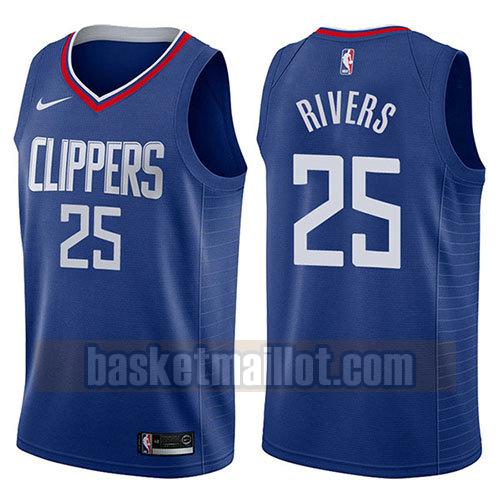 maillot nba los angeles clippers icône 2017-18 homme Austin Rivers 25 bleu