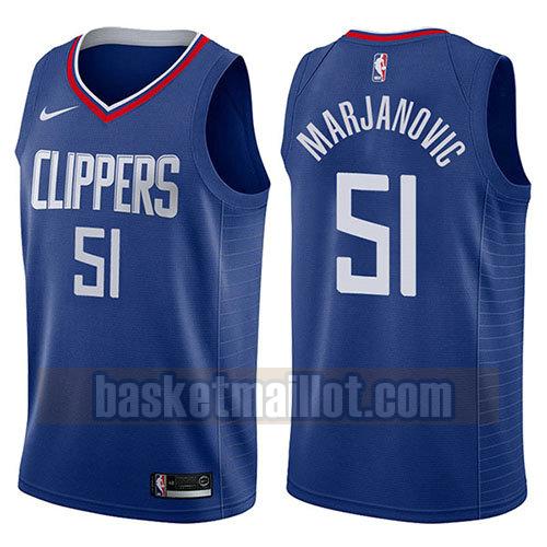 maillot nba los angeles clippers icône 2017-18 homme Boban Marjanovic 51 bleu