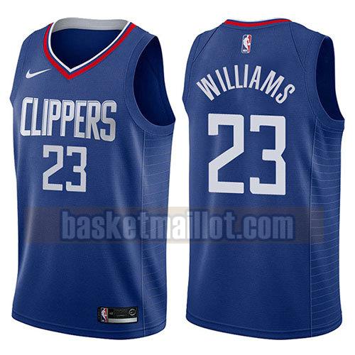 maillot nba los angeles clippers icône 2017-18 homme Lou Williams 23 bleu
