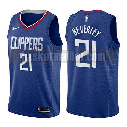 maillot nba los angeles clippers icône 2017-18 homme Patrick Beverley 21 bleu