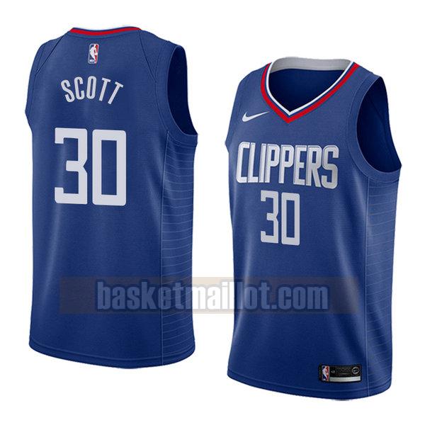 maillot nba los angeles clippers icône 2018 homme Mike Scott 30 bleu