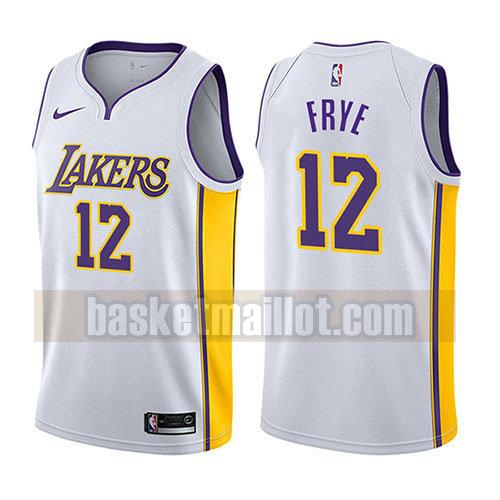maillot nba los angeles lakers association 2017-18 homme Channing Frye 12 blanc