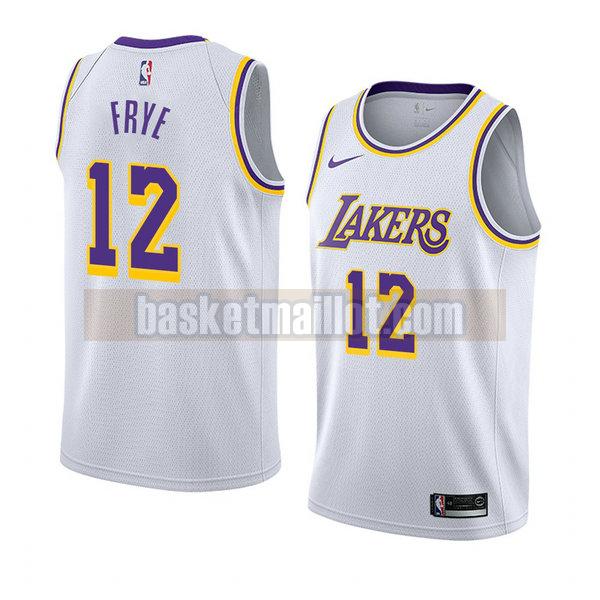 maillot nba los angeles lakers association 2018-19 homme Channing Frye 12 blanc