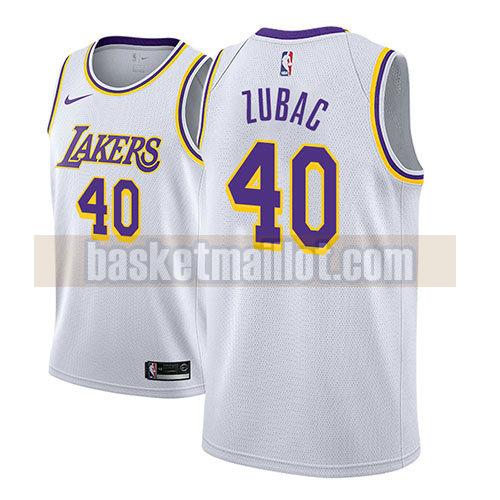 maillot nba los angeles lakers association 2018-19 homme Ivica Zubac 40 blanc