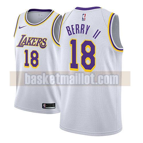 maillot nba los angeles lakers association 2018-19 homme Joel Berry II 18 blanc