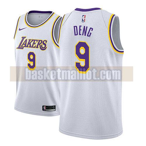 maillot nba los angeles lakers association 2018-19 homme Luol Deng 9 blanc