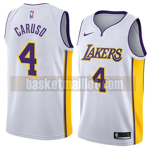 maillot nba los angeles lakers association 2018 homme Alex Caruso 4 blanc