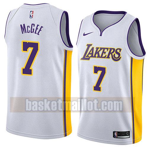 maillot nba los angeles lakers association 2018 homme Javale McGee 7 blanc