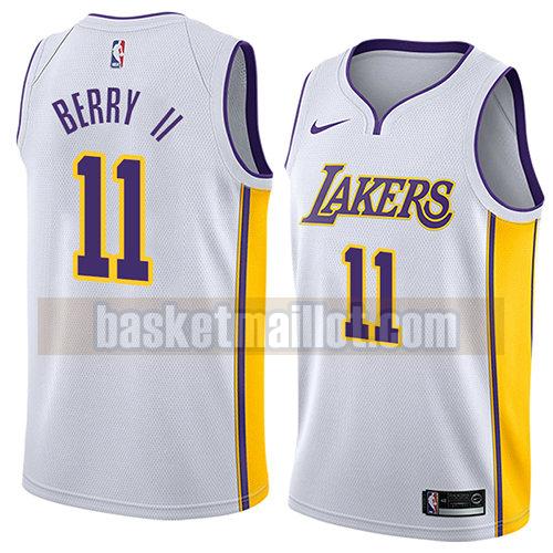 maillot nba los angeles lakers association 2018 homme Joel Berry II 11 blanc