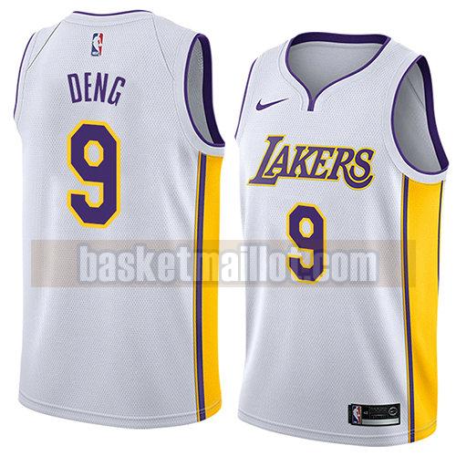 maillot nba los angeles lakers association 2018 homme Luol Deng 9 blanc