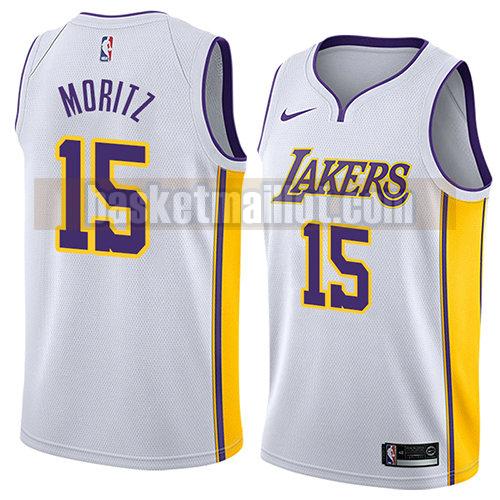 maillot nba los angeles lakers association 2018 homme Wagner Moritz 15 blanc