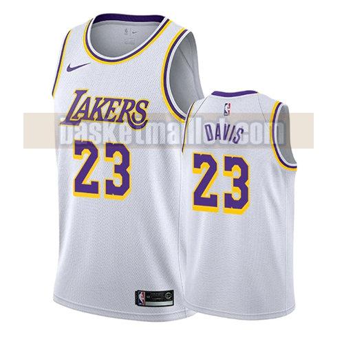 maillot nba los angeles lakers association 2019-20 homme Anthony Davis 23 blanc