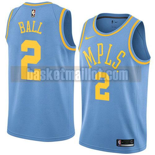 maillot nba los angeles lakers classic 2017-18 homme Lonzo Ball 2 bleu