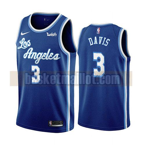 maillot nba los angeles lakers classic 2019-20 homme Anthony Davis 23 bleu