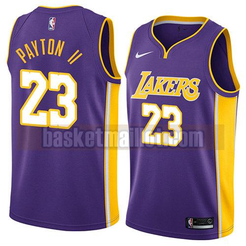 maillot nba los angeles lakers déclaration 2018 homme Gary Payton II 23 pourpre