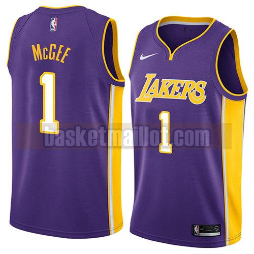 maillot nba los angeles lakers déclaration 2018 homme Javale Mcgee 1 pourpre