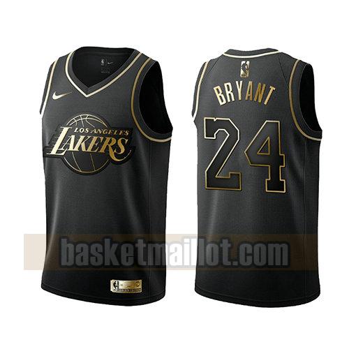 maillot nba los angeles lakers golden edition homme Kobe Bryant 24 noir