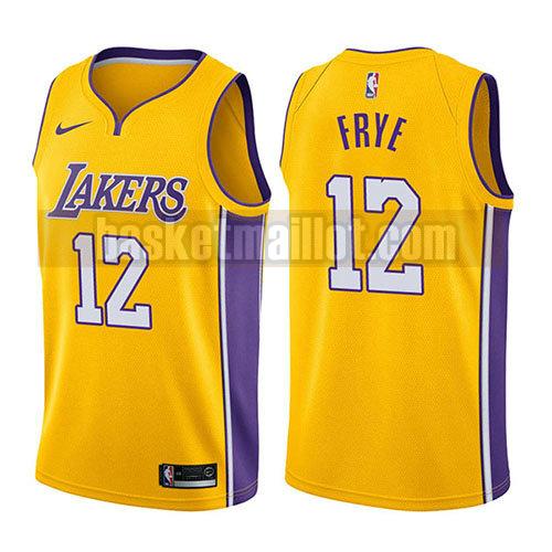 maillot nba los angeles lakers icône 2017-18 homme Channing Frye 12 d'or