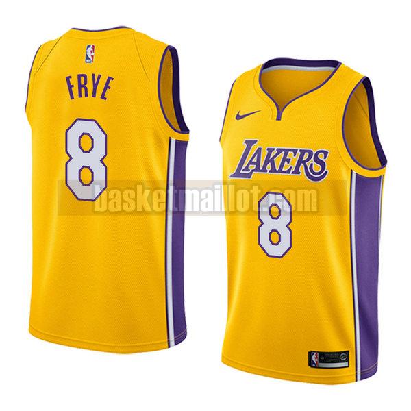 maillot nba los angeles lakers icône 2017-18 homme Channing Frye 8 d'or