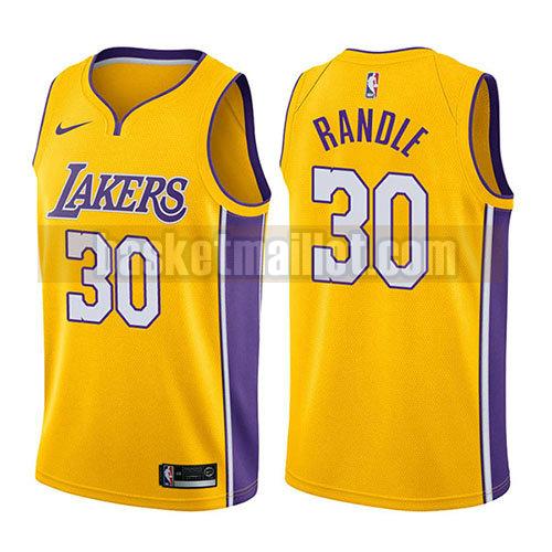 maillot nba los angeles lakers icône 2017-18 homme Julius Randle 30 d'or