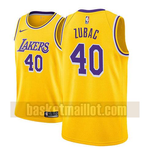 maillot nba los angeles lakers icône 2018-19 homme Ivica Zubac 40 d'or