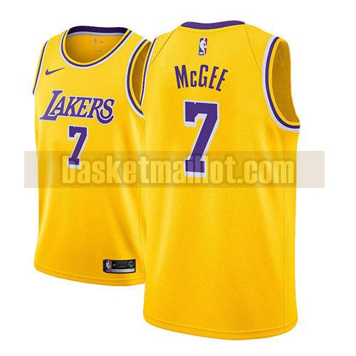 maillot nba los angeles lakers icône 2018-19 homme Javale McGee 7 d'or