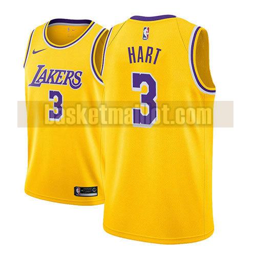 maillot nba los angeles lakers icône 2018-19 homme Josh Hart 3 d'or