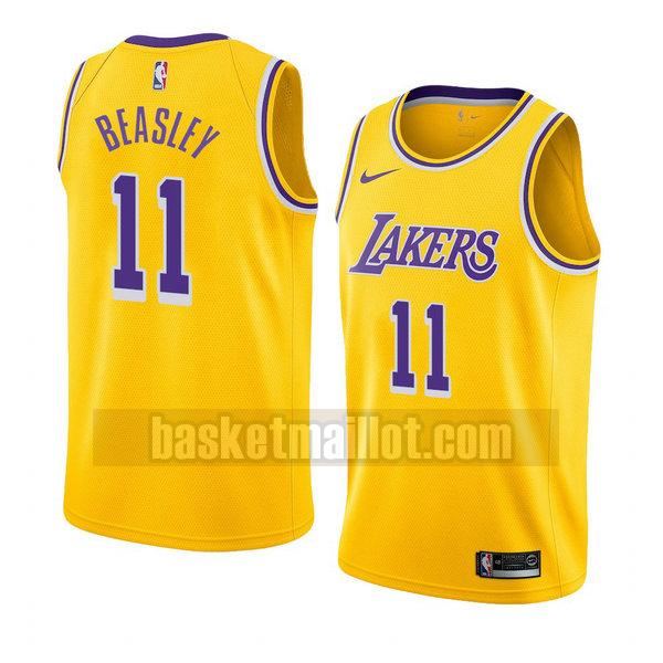 maillot nba los angeles lakers icône 2018-19 homme Michael Beasley 11 jaune