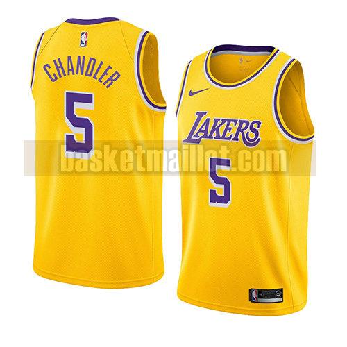 maillot nba los angeles lakers icône 2018-19 homme Tyson Chandler 5 d'or