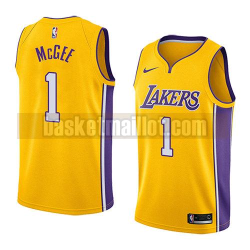 maillot nba los angeles lakers icône 2018 homme Javale Mcgee 1 jaune