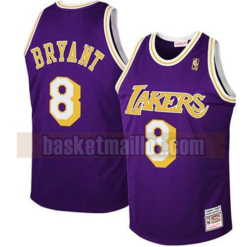 maillot nba los angeles lakers rétro homme Kobe Bryant 8 pourpre