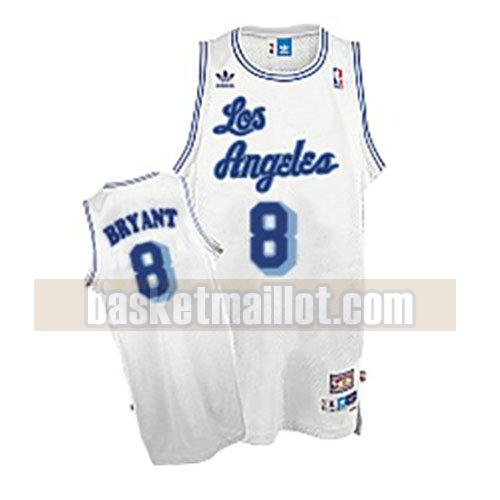 maillot nba los angeles lakers rétro homme Kobe Bryant 8 white