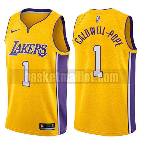 maillot nba los angeles lakers swingman icône 2017-18 homme Kentavious Caldwell-Pope 1 d'or