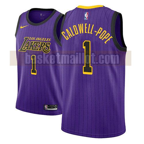 maillot nba los angeles lakers ville 2018 homme Kentavious Caldwell-Pope 1 pourpre